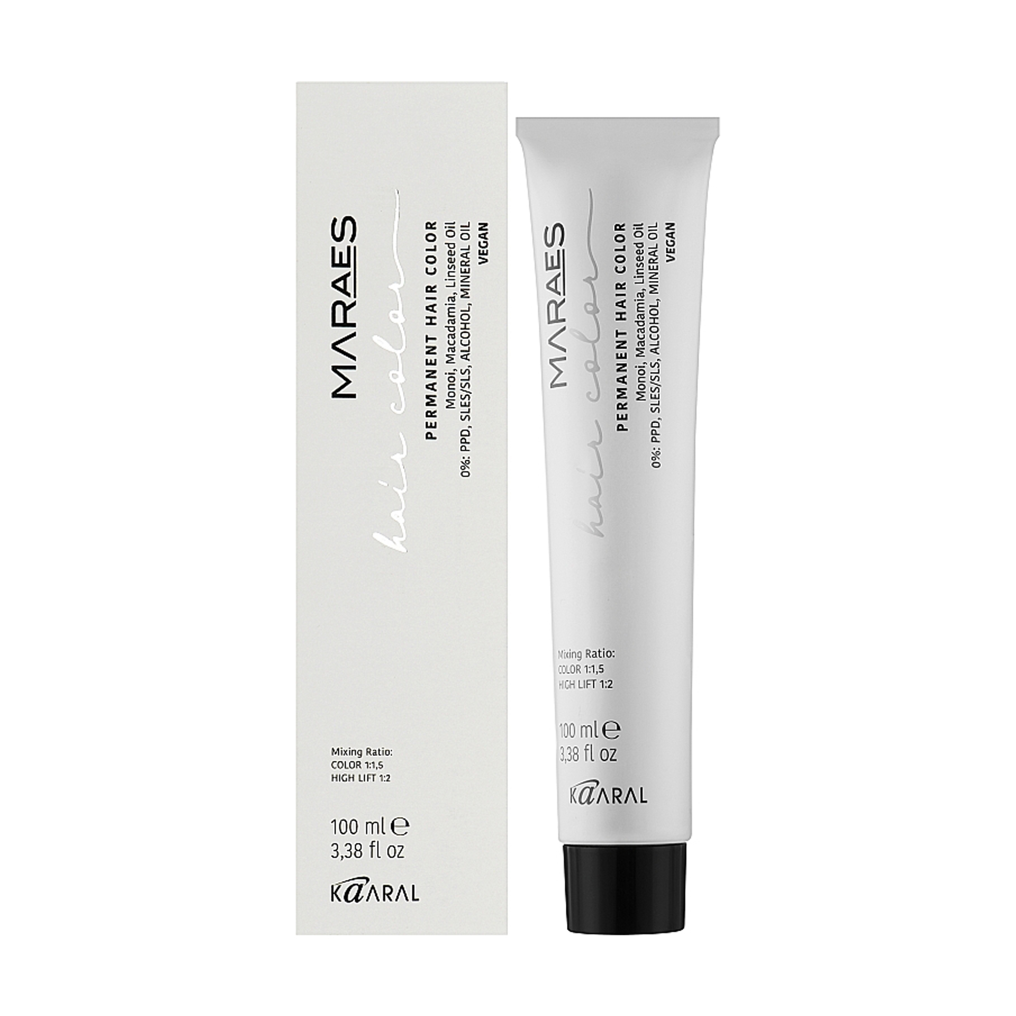 Перманентна фарба для волосся Kaaral Maraes Vegan Permanent Hair Color, 7.88 Блондин інтенсивний коричневий, 100 мл